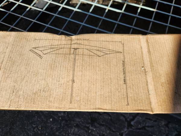 SUNBRELLA PROSHADE 7' X 10' RECTANGLE MARKET UMBRELLA NEW IN BOX 1