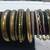 Vintage lot of 37 bangle bracelets gold and silver tones 2 thumbnail