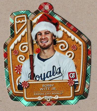 Bobby Witt Jr. 2024 Topps holiday ornament card 1