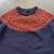 J. Crew Merino Wool Blend navy blue & orange ruffle sleeve sweater XXS 3 thumbnail