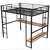 Full size SOFTSEA loft bed frame with desk and shelves 1 thumbnail