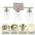 Ascher Bathroom Vanity Light Fixtures, 3 Light Wall Sconces Lighting w 7 thumbnail