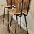 2 Beautiful Classic Vintage Mid-Century Modern Slatted Wood Bar Stools 4 thumbnail
