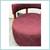 Village West Design Custom Made Swivel Club Chairs In Raspberry 6 thumbnail