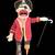 Silly Puppets Pirate 25" Peach Male Full Body Ventriloquist Style Hook 1 thumbnail