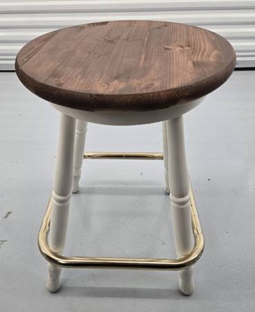 "Custom" Large Wood Stool 1