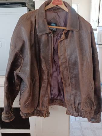 Brown Leather Jacket by 100% Pure Stuff 1