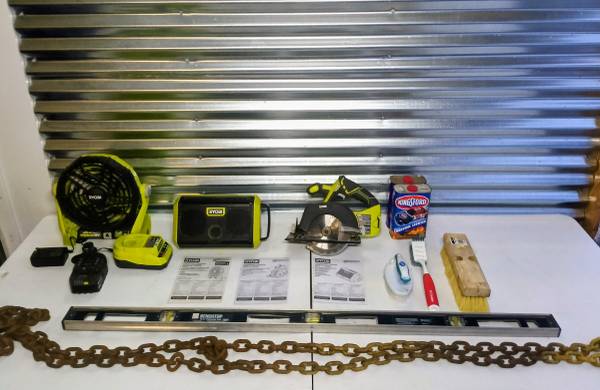 Ryobi 18 Volt Battery Powered Tool Lot 1