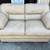 comfortable beige leather sofa Love Seat PRICED TO SELL 1 thumbnail