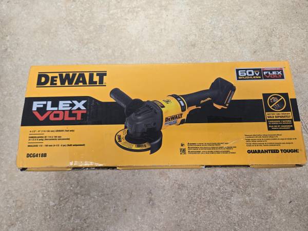 Dewalt 60V FlexVolt 4.5" Grinder (Tool Only) - NEW 1