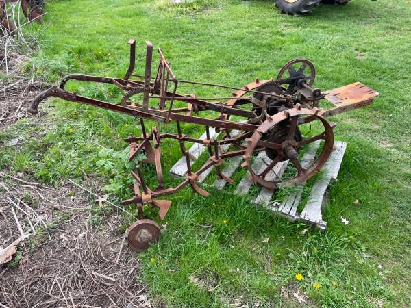 Walking Tractor, w/Plow and Cultivators, No Motor 1