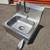 Commercial Restaurant Hands Free Knee Operated Hand Wash Sink 1 thumbnail