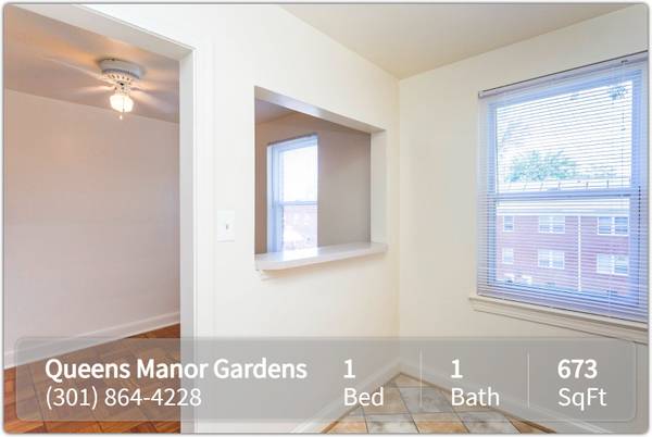 $1,575 / 1br - 673ft2 - Make yourself at home! Beautiful 1 bed, 1 bath in Mount Rainier (Mount Rainier - W Hyattsville Metro)64040361698945122