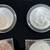 Silver Coin Buttons, 1986 and 1987 Silver Eagles and 1964 Kennedy 9 thumbnail
