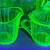 1930's Uranium Sierra Pinwheel by Jeanette Glass Vaseline Glows Green 1 thumbnail