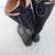 FIORENTINI + BAKER Black Italian Leather Lace Up Boots Size 5 thumbnail