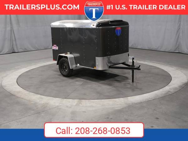 1 2025 Interstate 5 X 8 Victory Enclosed Cargo Trailer Silver 1