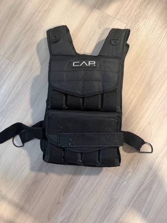 CAP Adjustable Weighted Vest (40 lb) – Removable Weights, Great Condition 1