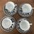 4 Vintage GREEK CUP/SAUCER SETS-MINT,Hand Painted White/Black $5 2 thumbnail