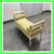 Drexel Heritage Neoclassical Brushed Linen Settee 4 thumbnail