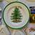 SPODE Christmas Tree Porcelain Items ~ 1/Kind Clock &Tile Serving Tra 7 thumbnail