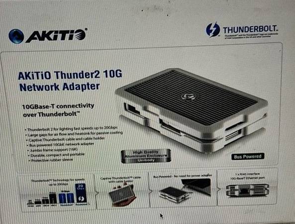 AkiTiO Thunderbolt 2 to 10G Ethernet Adapter For Sale ($10 Each) - $10 (Los Angeles)63471470934659121