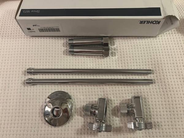 Kohler 1/2" NPT Water Supply Angle Stop Valve Model: K-7606-P-CP | Ite 1