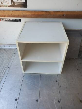Stackable White shelving cubby organizers and adjustable shelves 1
