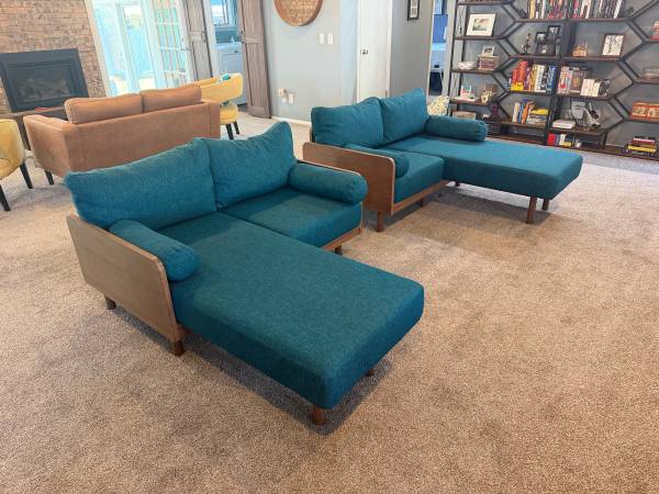 Teal Sectional Sofas (Ocean) 1