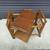 Vintage Rattan Rolling Cart with Wicker Top and Lower Shelf. 12 thumbnail
