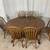 Solid Wood Dining Table with 6 Windsor Chairs 16 thumbnail