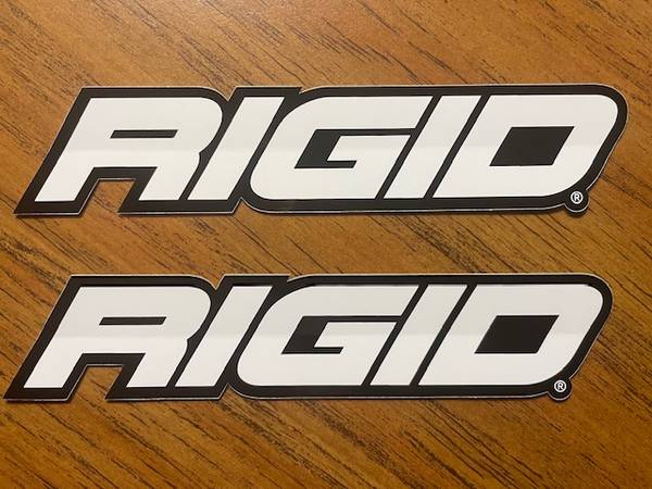 TWO RIGID INDUSTRIES SIDE BY SIDE LED LIGHTING STICKERS 1