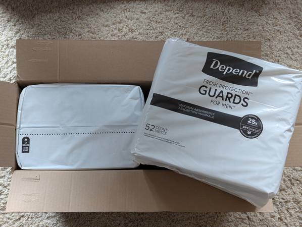 104 Depend Men's Guards Maximum Fresh Protection 1