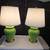 Mid Century Green and Brass Lamps by Paul Hanson $60 each 15 thumbnail