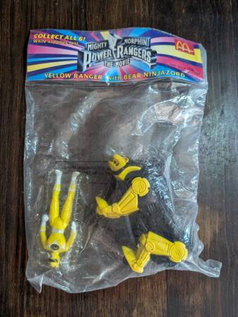 YELLOW RANGER WITH BEAR NINJAZORD Toys New in Box 1