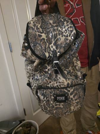 Victorias secret animal print backpack 1