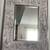Mirror Hollywood Regency inspired stainless steel& leather frame 1970’ 6 thumbnail