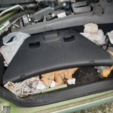 01 VW Beetle Rear Deck Lid Plastic Cover 1