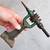 Antique/Vintage Benchtop Belt Pulley and small Pipe Holder 3 thumbnail