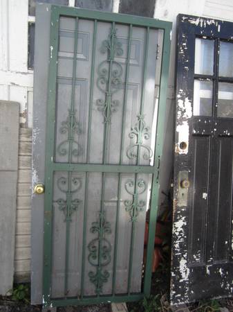 ORNIMENTAL METAL SECURITY DOOR FOR GARDEN ETC 1