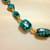 Pretty 15" Turquoise Ceramic and Coral Beads 3 thumbnail