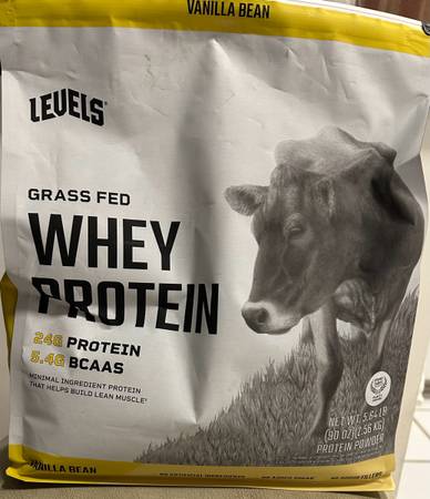 Levels Grass-Fed Whey Protein, Vanilla Bean, 5.64 lbs. 1