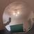 Vintage 24 inch Round Beveled Wall Mirror 3 thumbnail