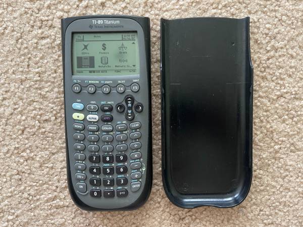 Texas Instruments TI-89 Titanium Graphing Calculator w/Cover 1