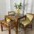 Super Cute Tiki Bamboo Boho Wicker Hawaiian 4 Piece Dining Set 2 thumbnail