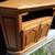 Medium Oak Corner Cabinet -- real wood - Open Shelf /2 Shelfs 4 thumbnail