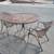 Great condition 4 piece wrought iron patio table set 2 thumbnail
