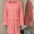 Women's Small EVAN-PICONE Pink Trench Coat, Lined Nice Jacket LIKE NEW 1 thumbnail