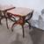 Pair of Side Tables w/ Pink Marble Tops 3 thumbnail