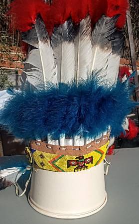 Cherokee Headdress-Beaded Ceremonial 1